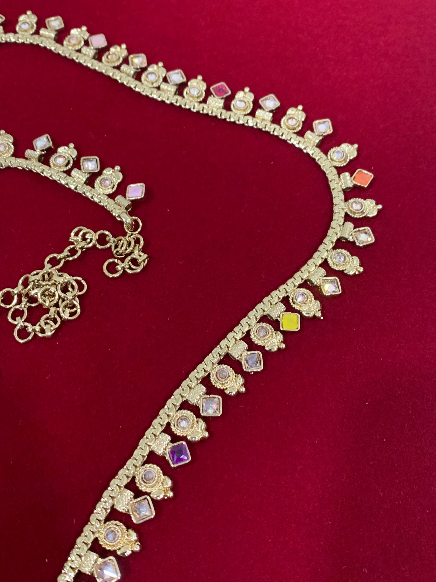 Polki waist chair / waist belt / kamar bandh / body chain / one size / belly chain
