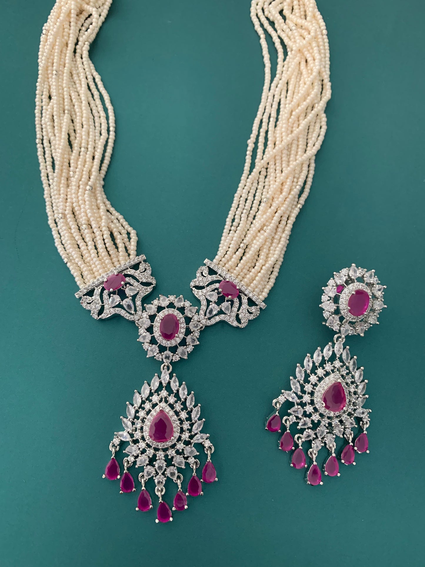 Diamond choker necklace ruby