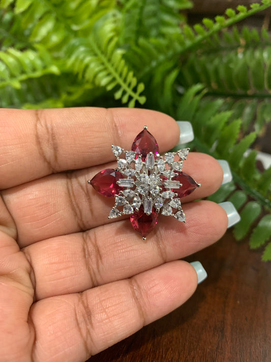 American diamond adjustable ring