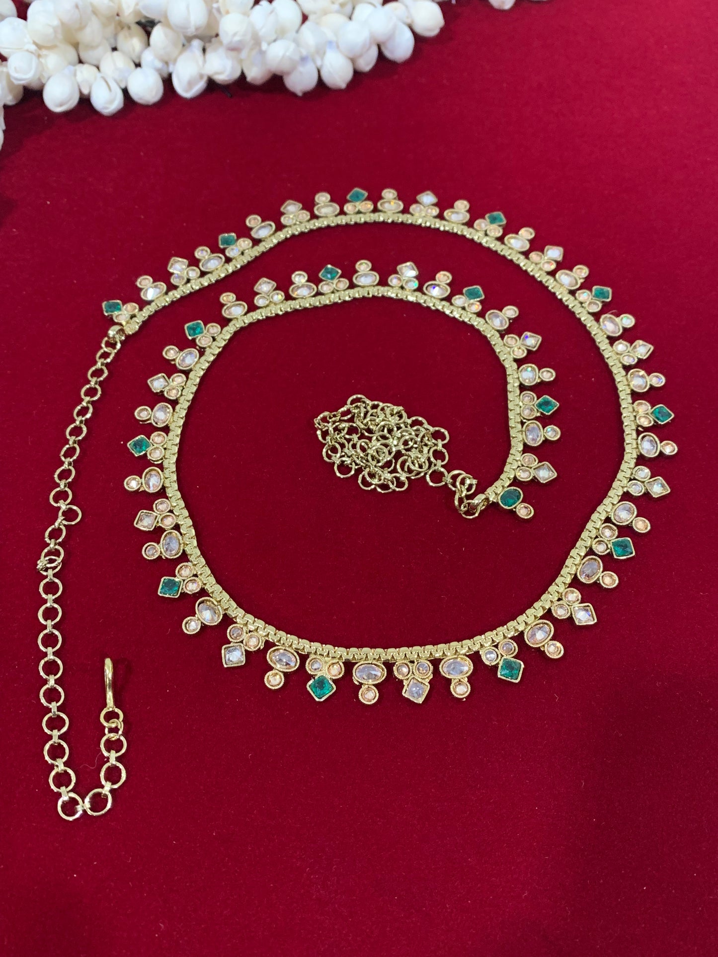 Polki waist chair / waist belt / kamar bandh / body chain / one size / belly chain