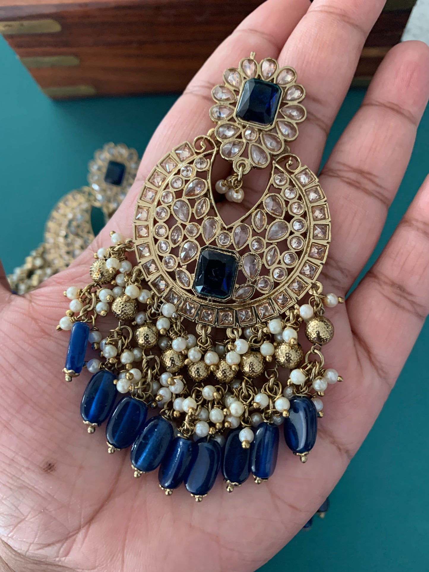 Heidi polki earring tikka