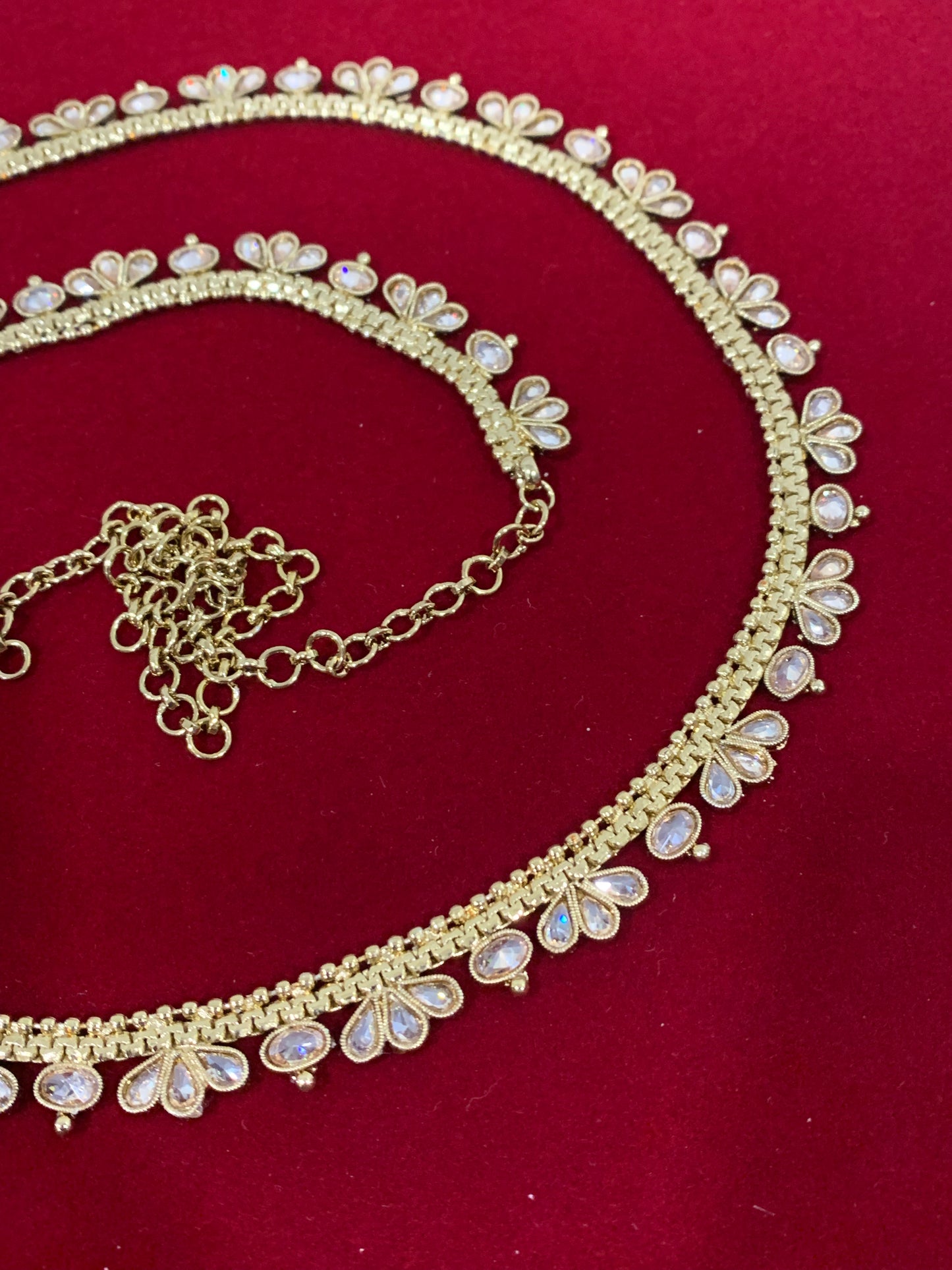 Polki waist chair / waist belt / kamar bandh / body chain / one size / belly chain