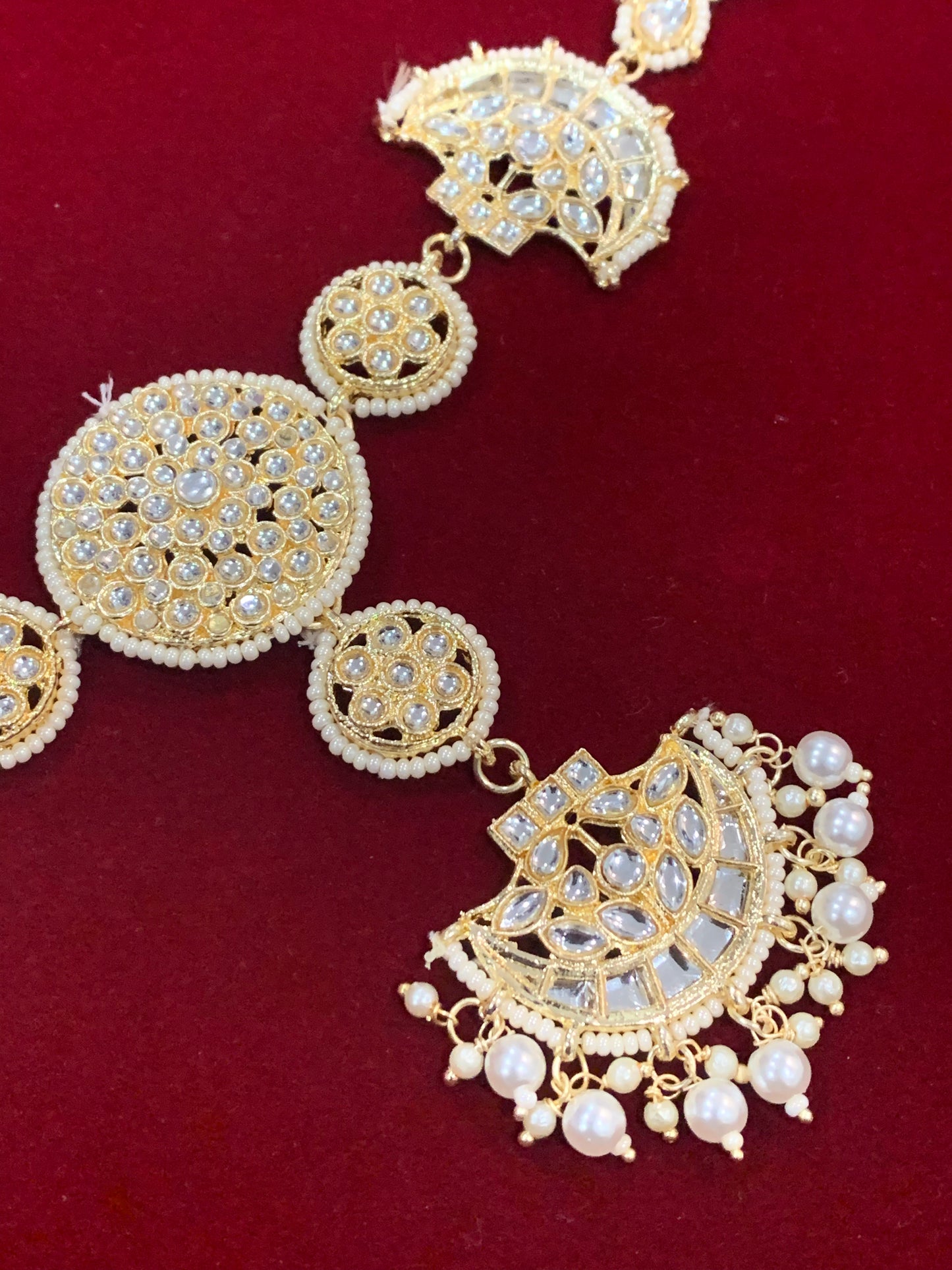 Kundan headpiece with Tikka