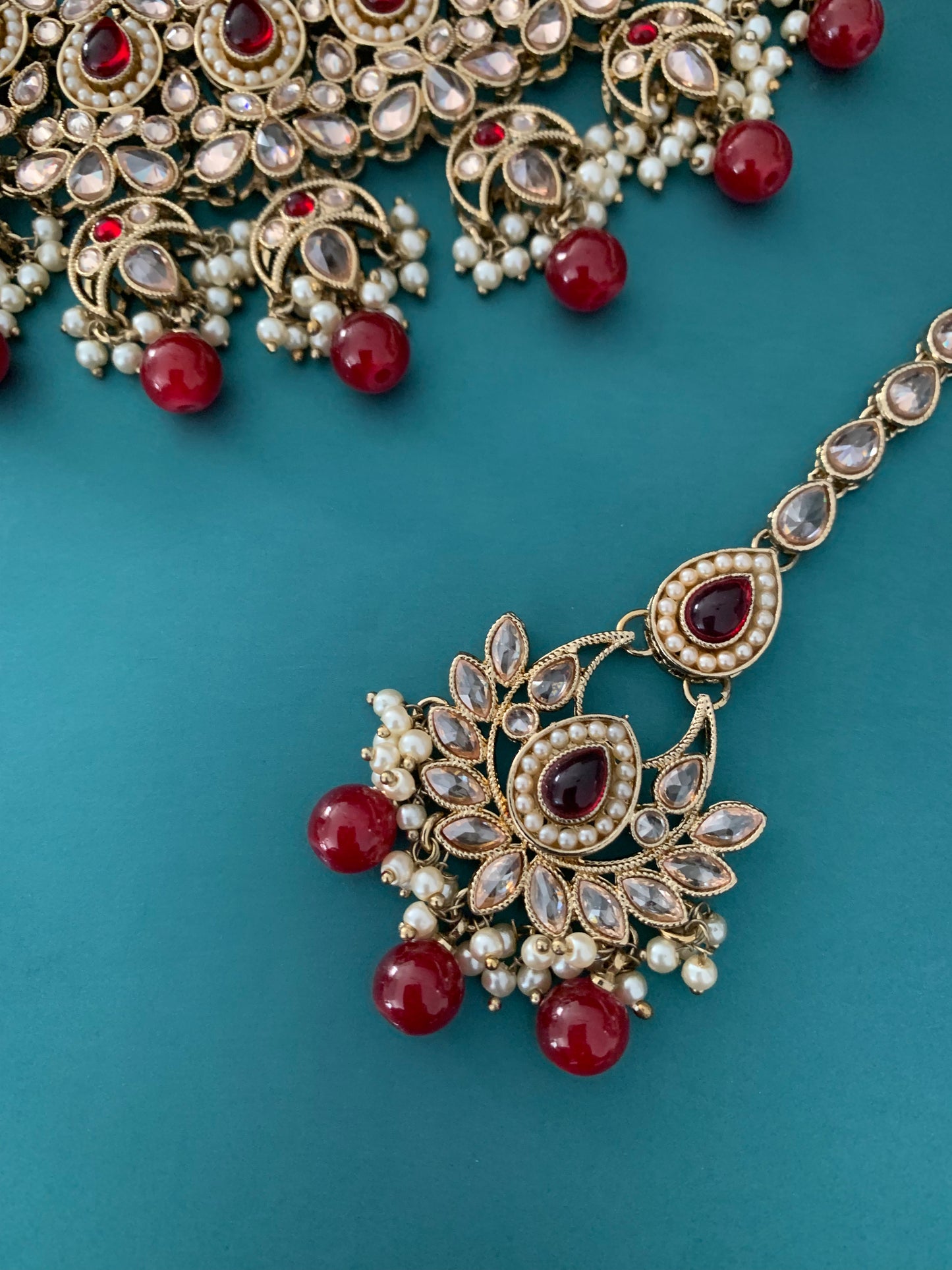 Rita polki necklace and chandbali