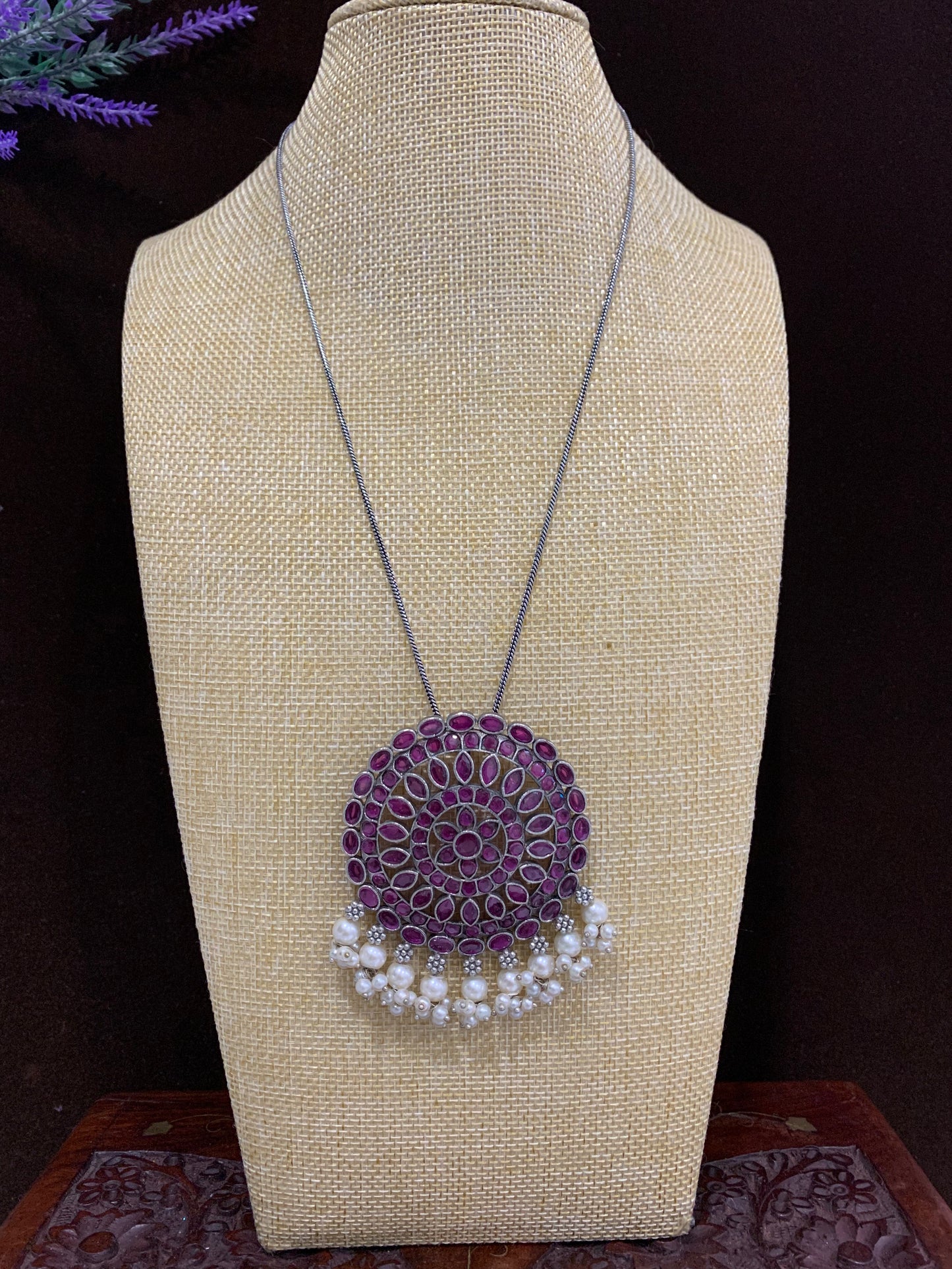 Ruby oxi pendant