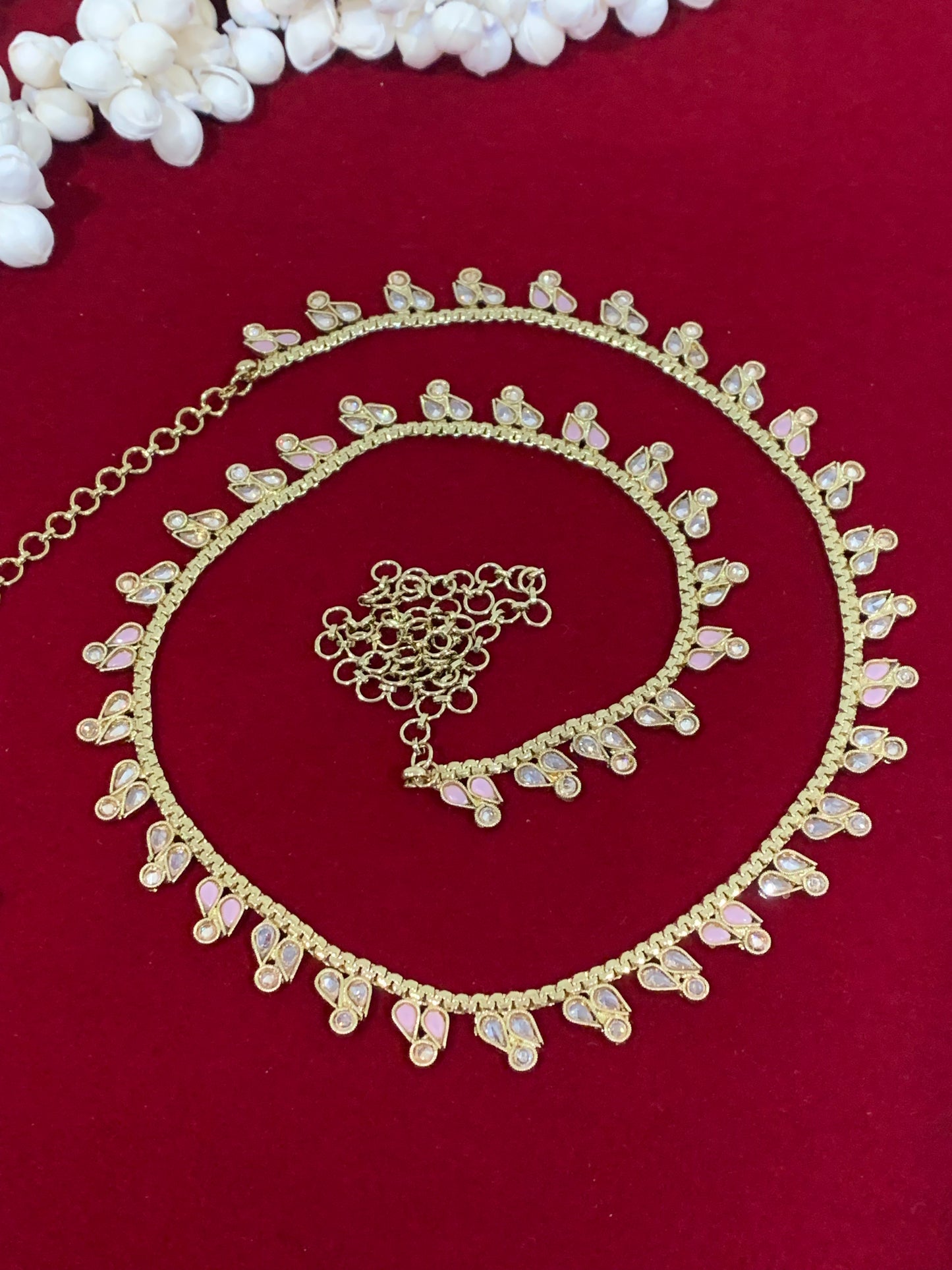 Polki waist chair / waist belt / kamar bandh / body chain / one size / belly chain