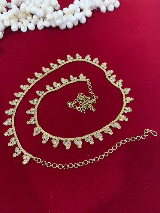 Polki waist chair / waist belt / kamar bandh / body chain / one size / belly chain