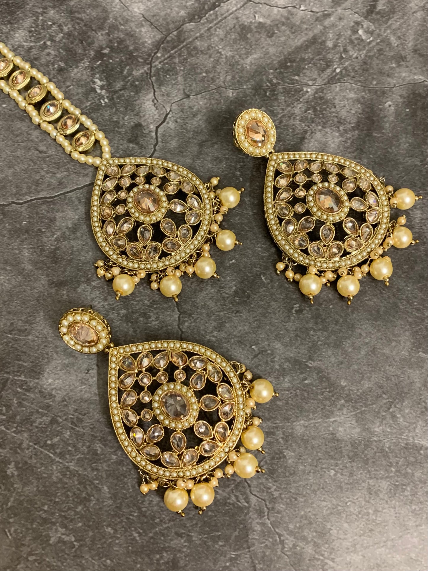 Sunaina polki earring tikka