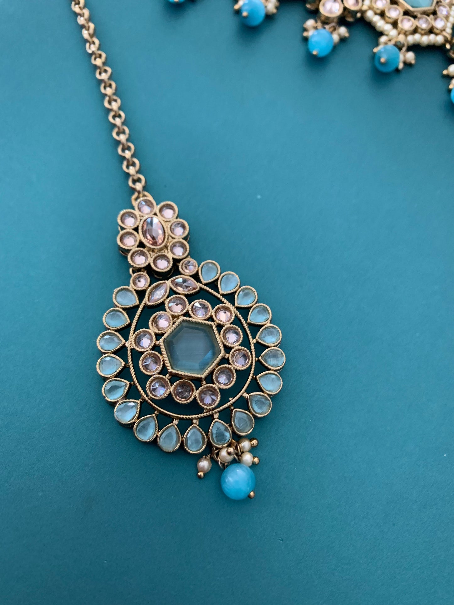 Smita polki choker in phirozi