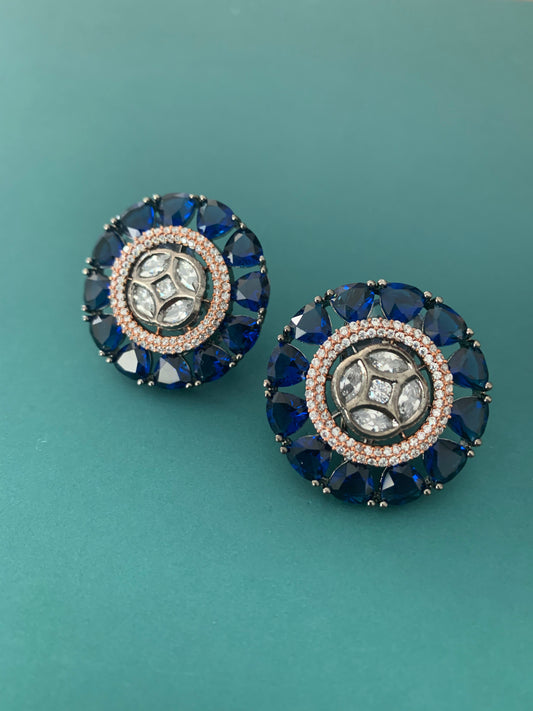 Beena American diamond hoop earring