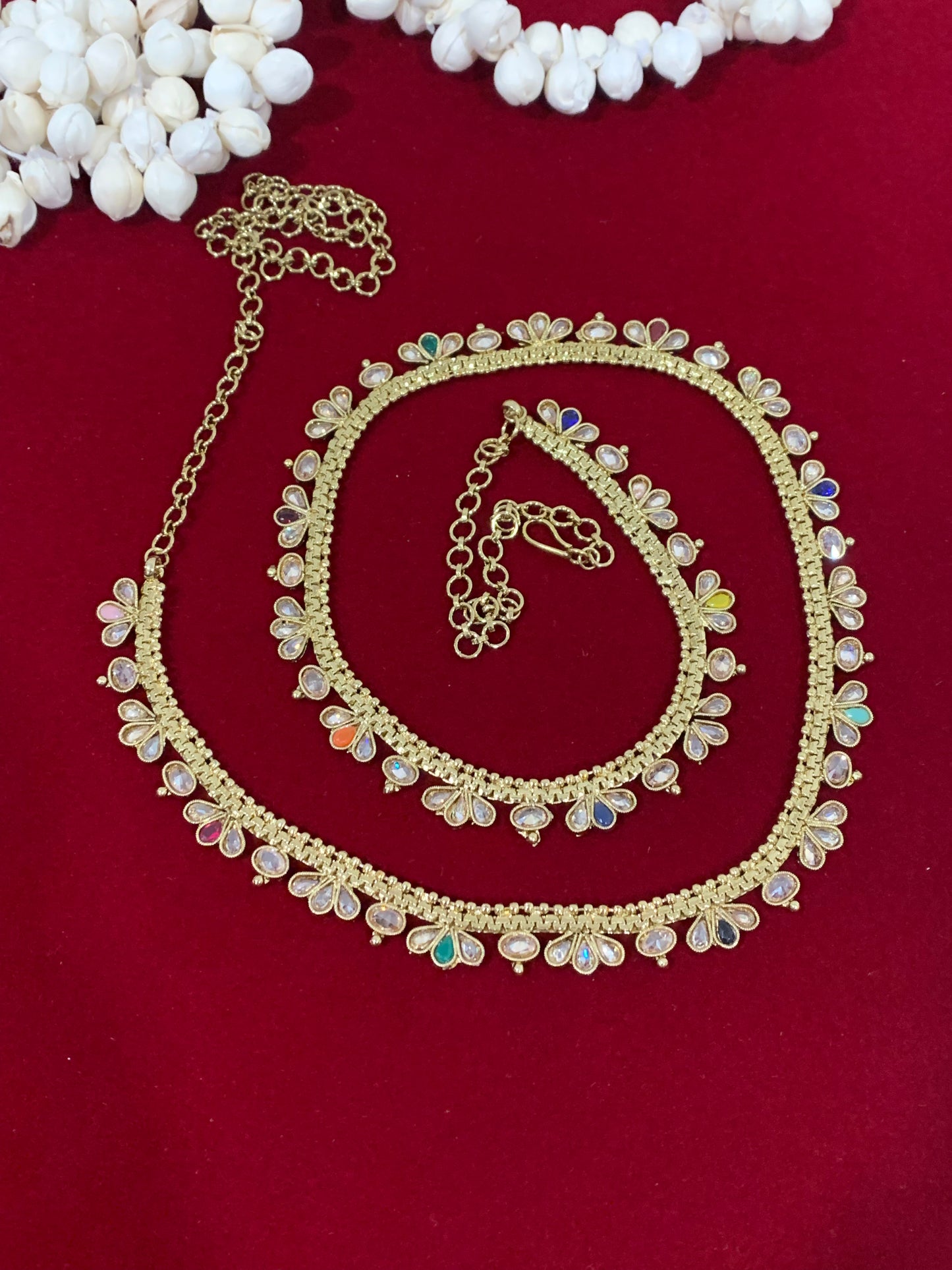 Polki waist chair / waist belt / kamar bandh / body chain / one size / belly chain