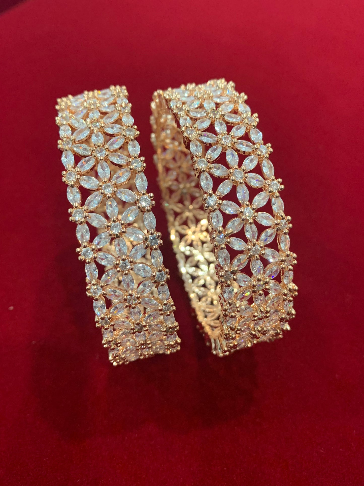 Joslyn Rose gold AD bangle