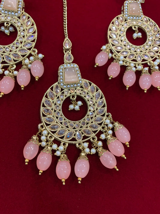 Adeline polki earring tikka