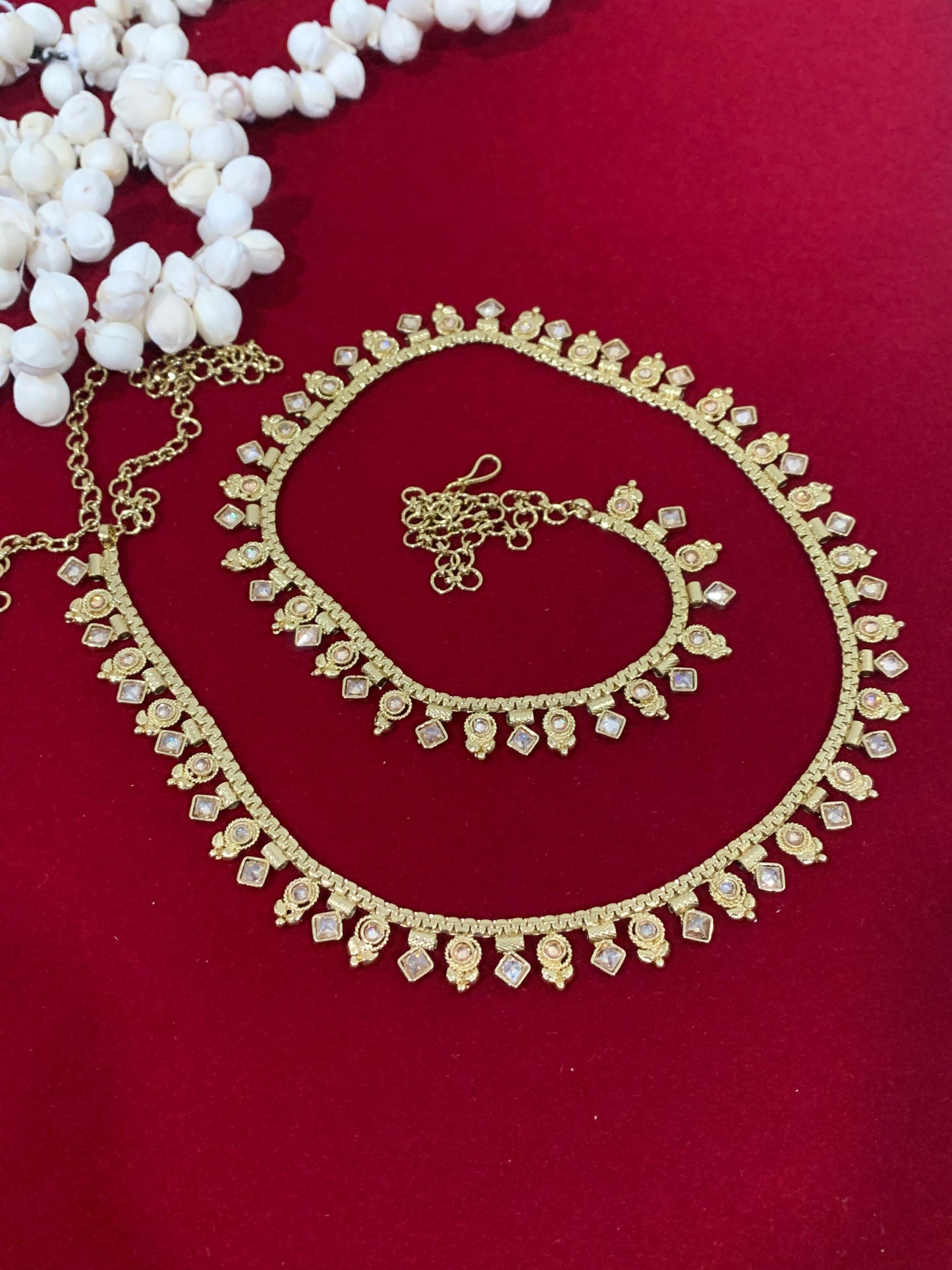 Polki waist chair / waist belt / kamar bandh / body chain / one size / belly chain