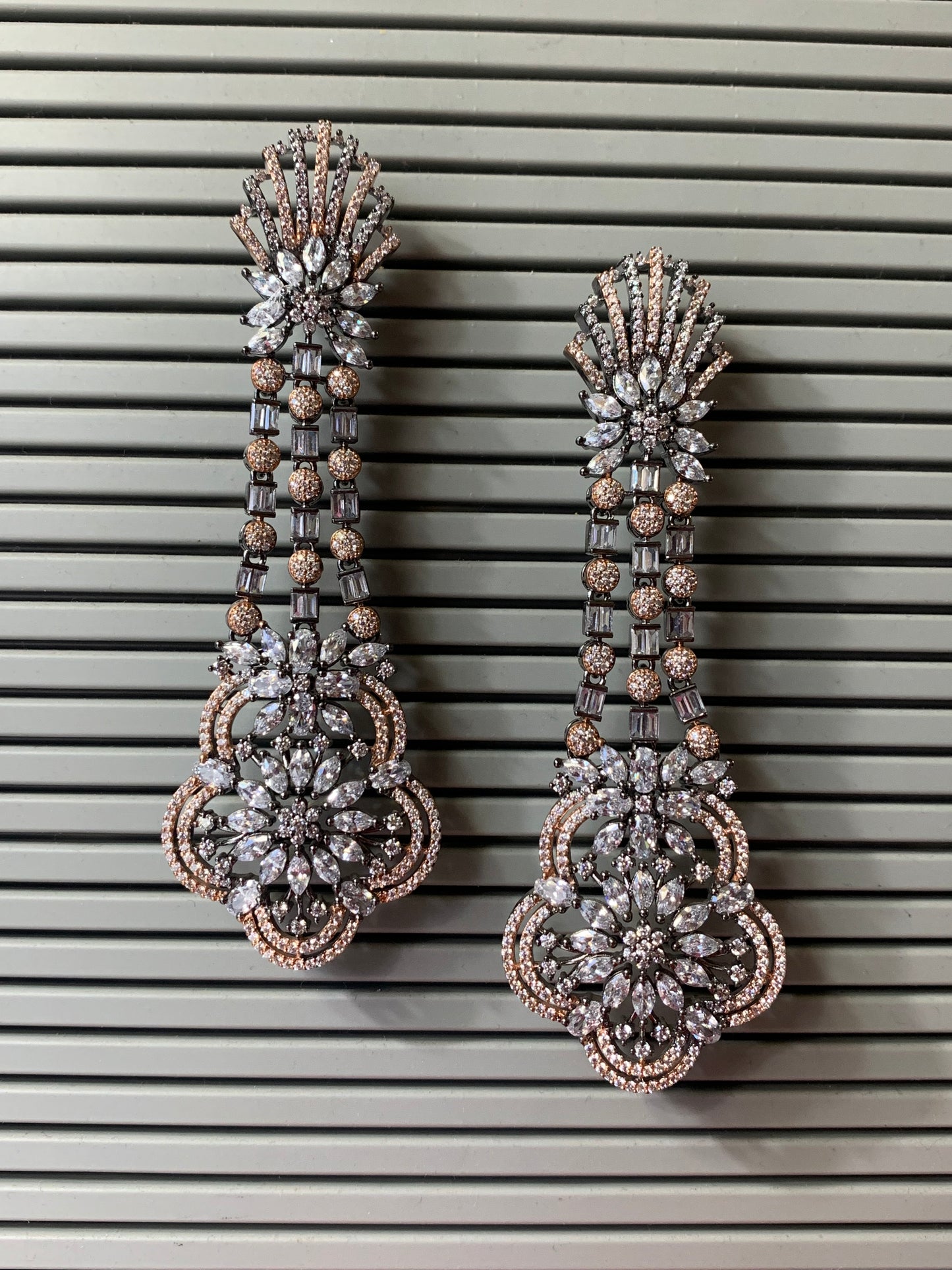 Victorian American diamond earring.