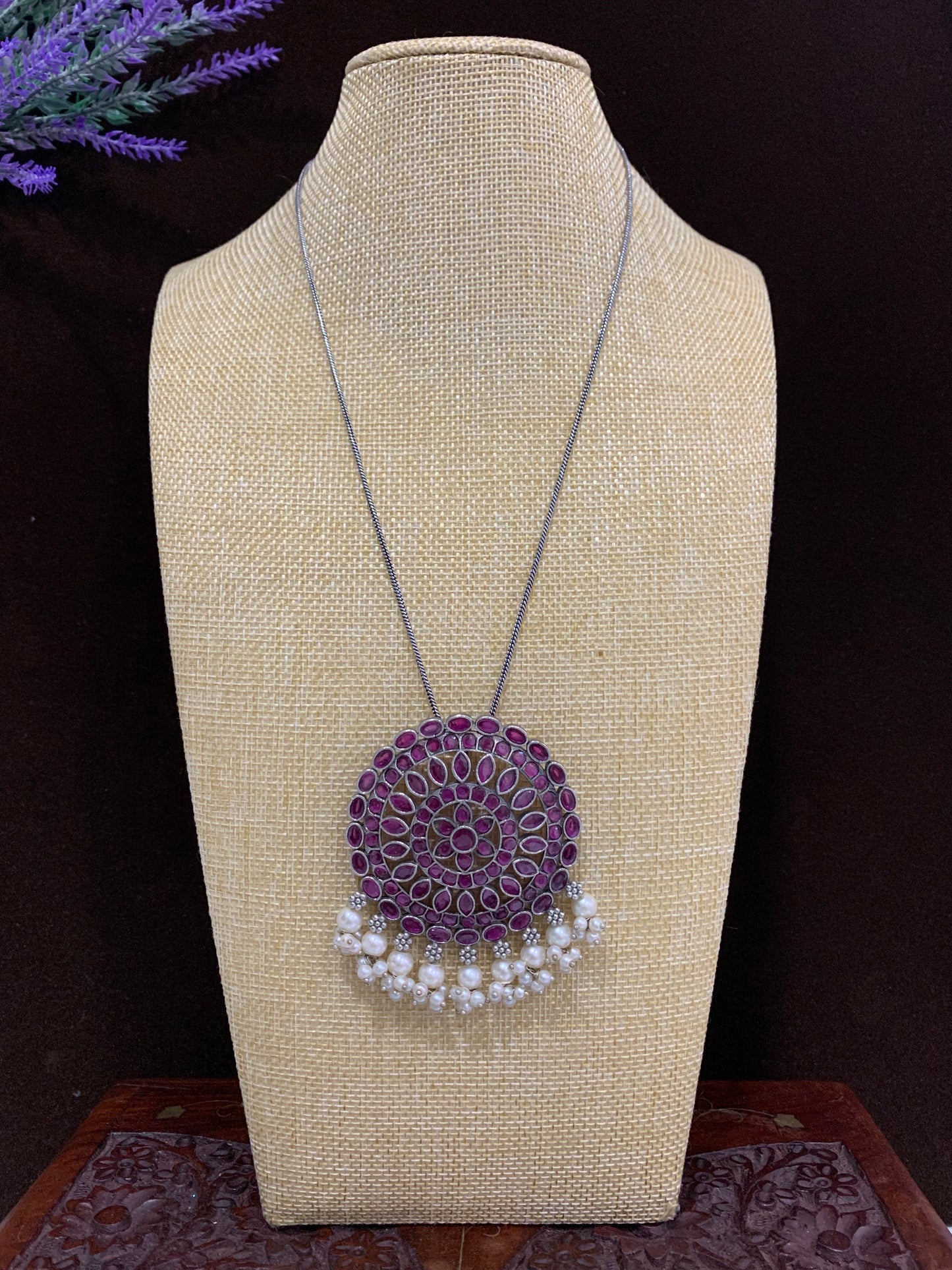 Ruby oxi pendant