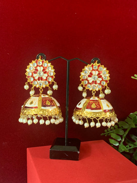 Pakistani rangoli jhumki / jhumka