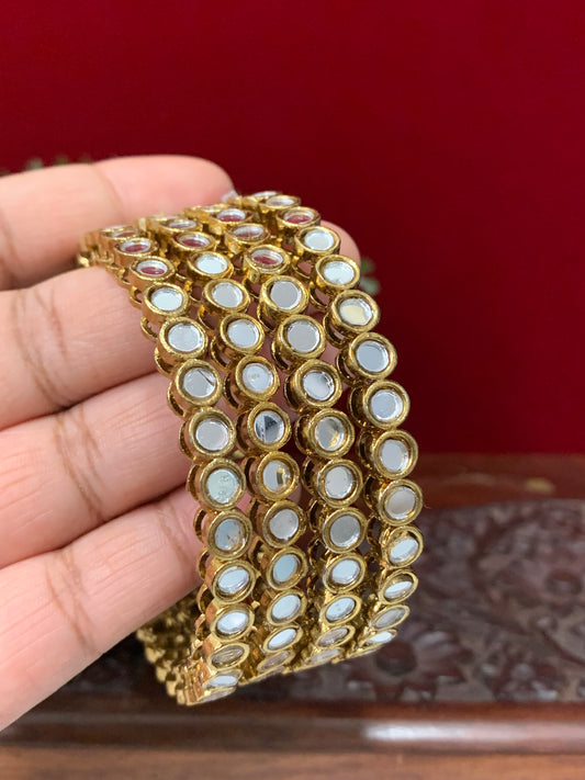 Mirror bangles set of 4