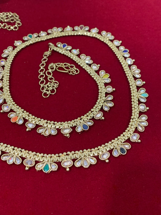 Polki waist chair / waist belt / kamar bandh / body chain / one size / belly chain