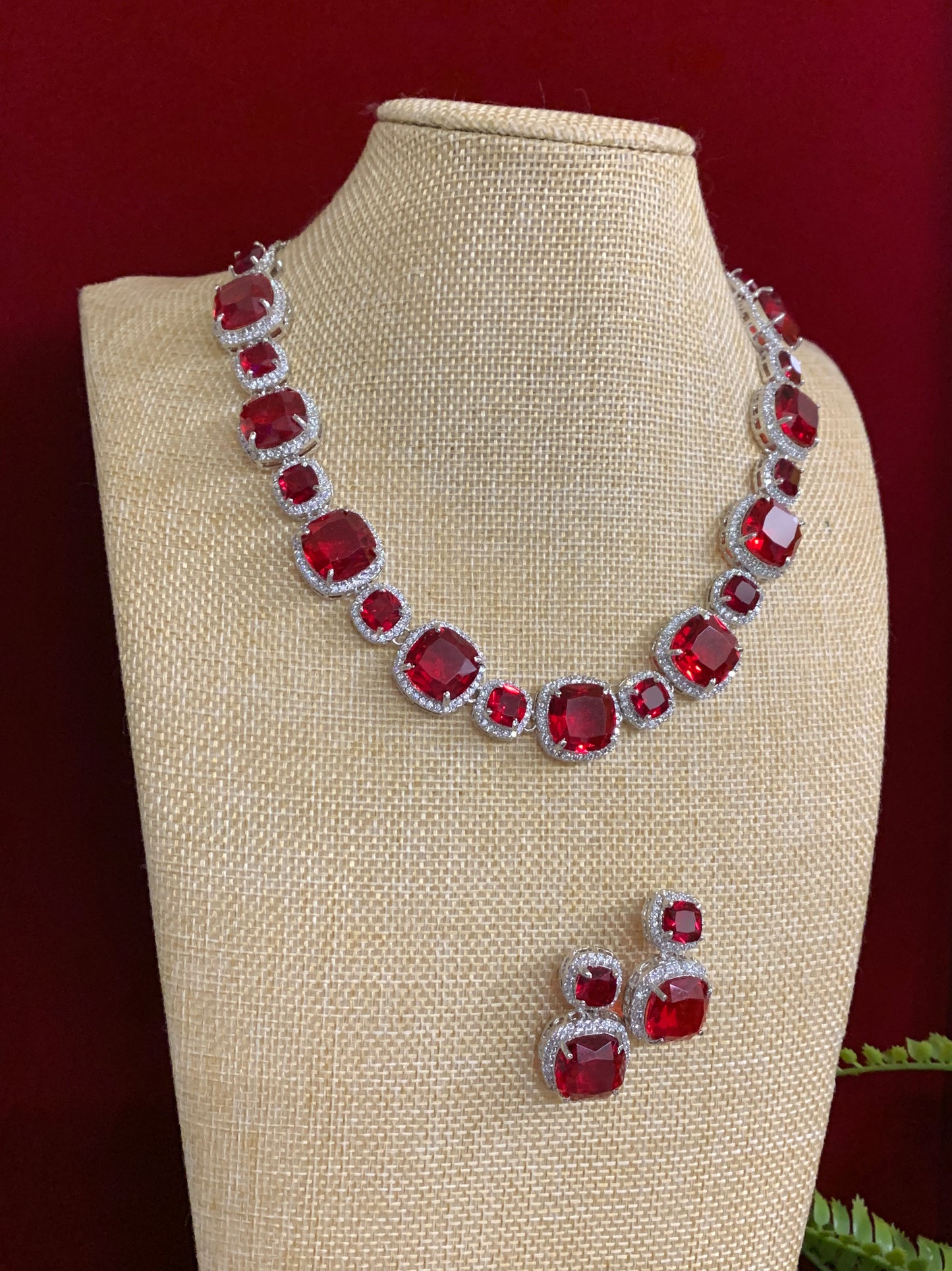 Penny American Diamond stone necklace / choker