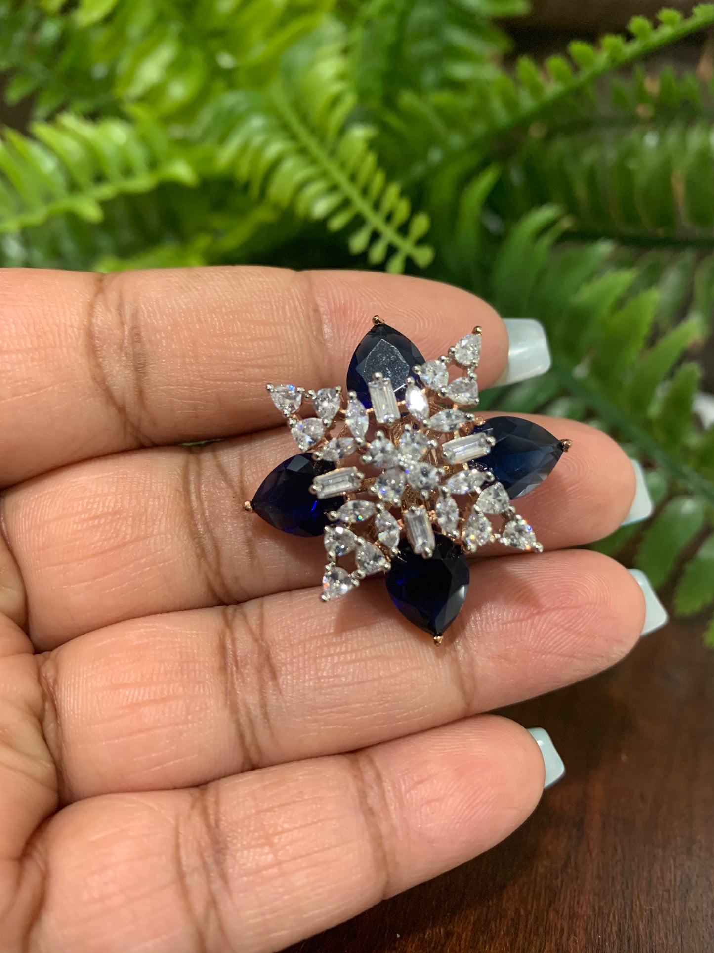 American diamond adjustable ring