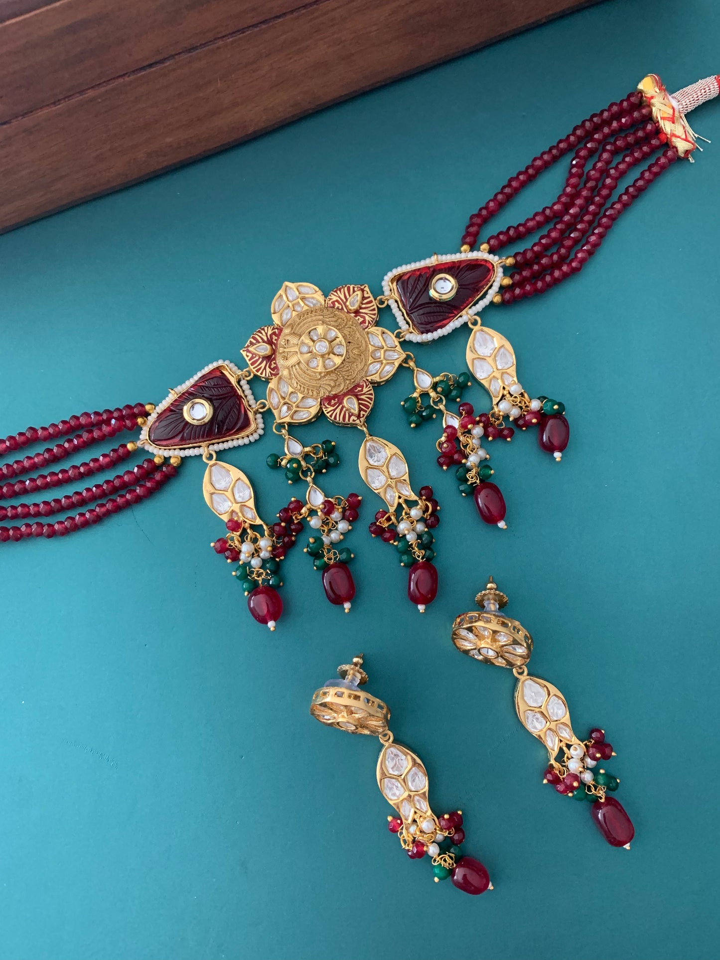 Amrapali inspired set with tyanni work