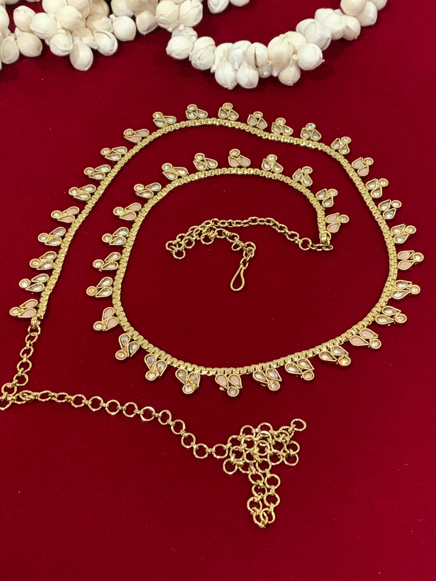 Polki waist chair / waist belt / kamar bandh / body chain / one size / belly chain