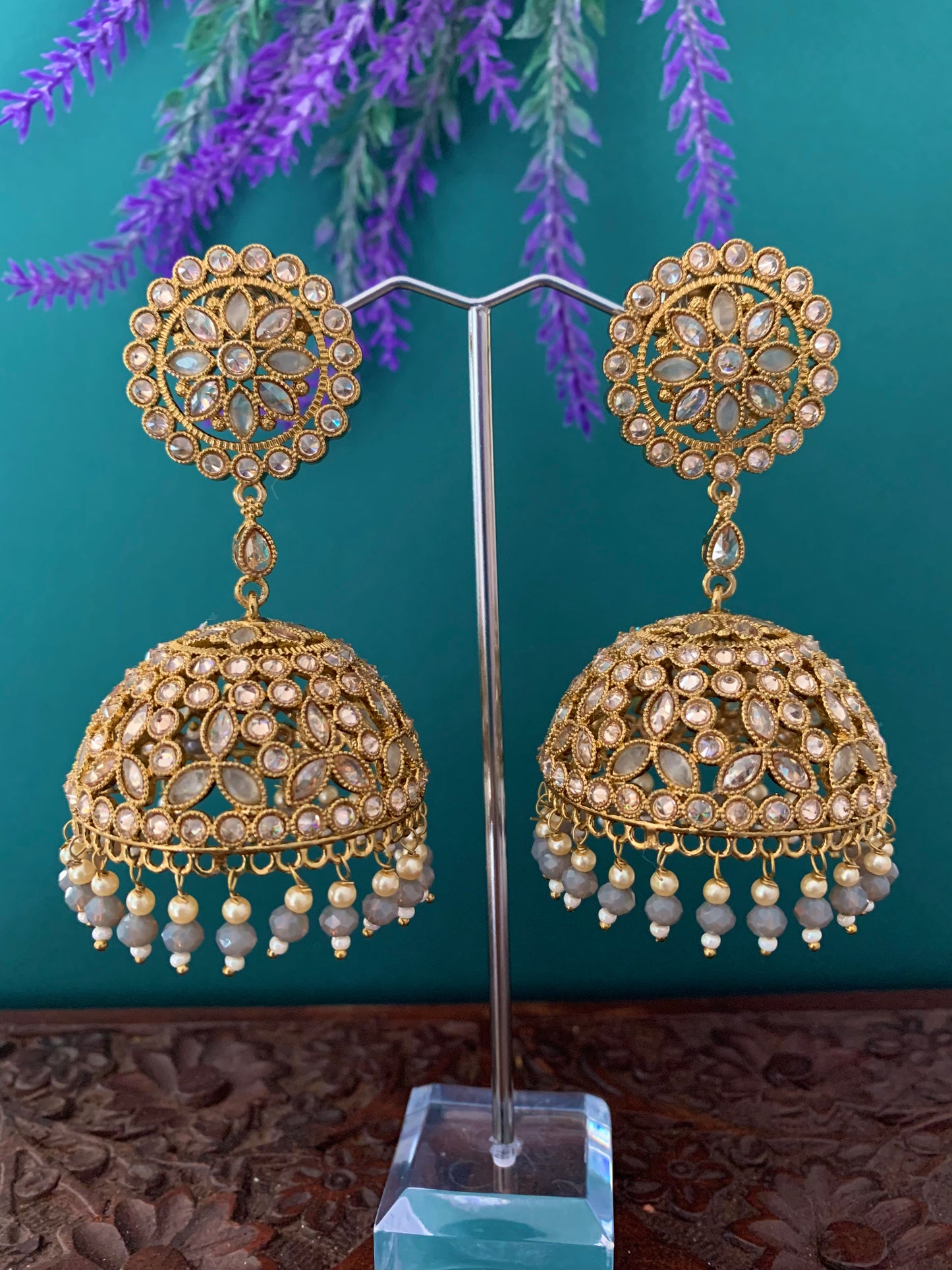 Happy reverse polki jhumki