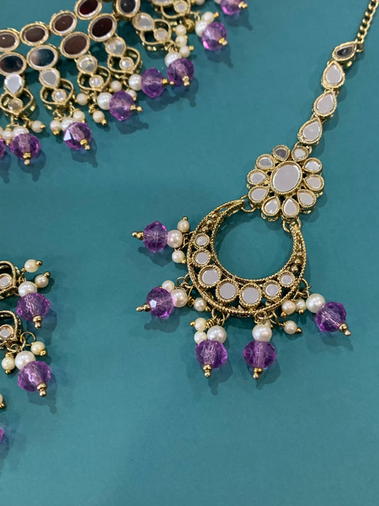 Lavender choker necklace Toni