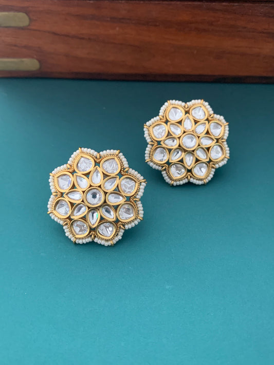 Uncut Kundan studs