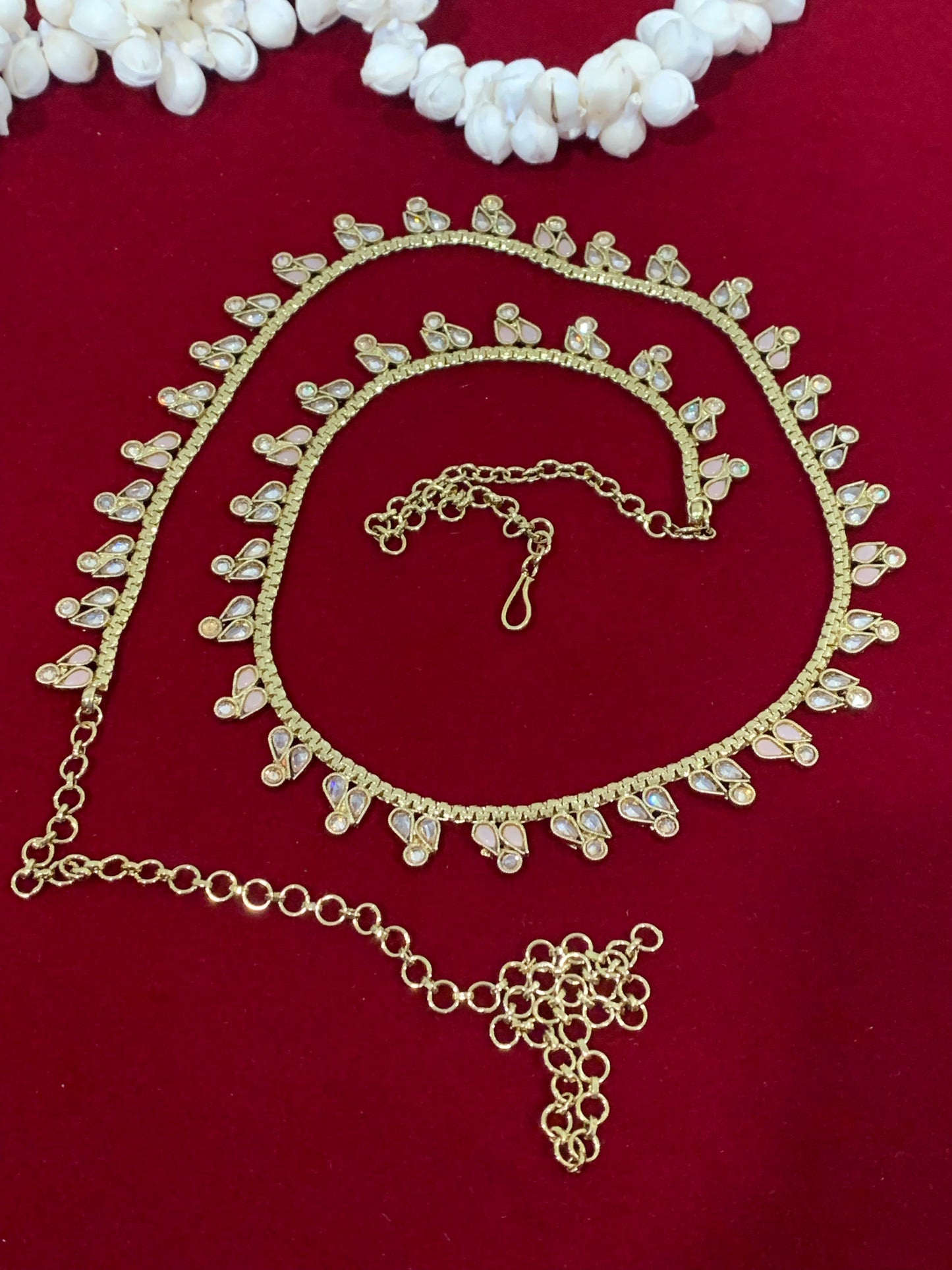 Polki waist chair / waist belt / kamar bandh / body chain / one size / belly chain