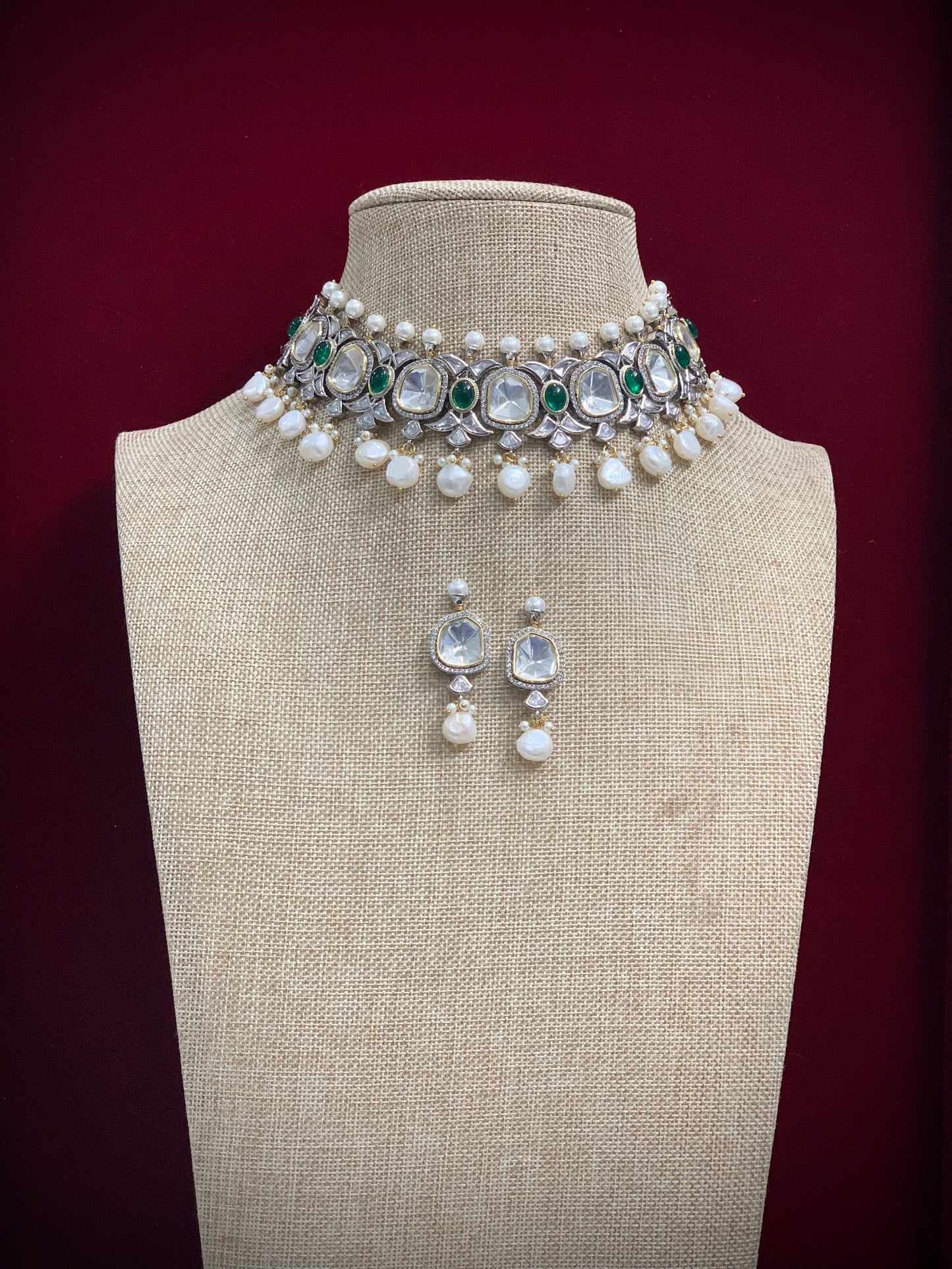 Geeta uncut kundan choker necklace