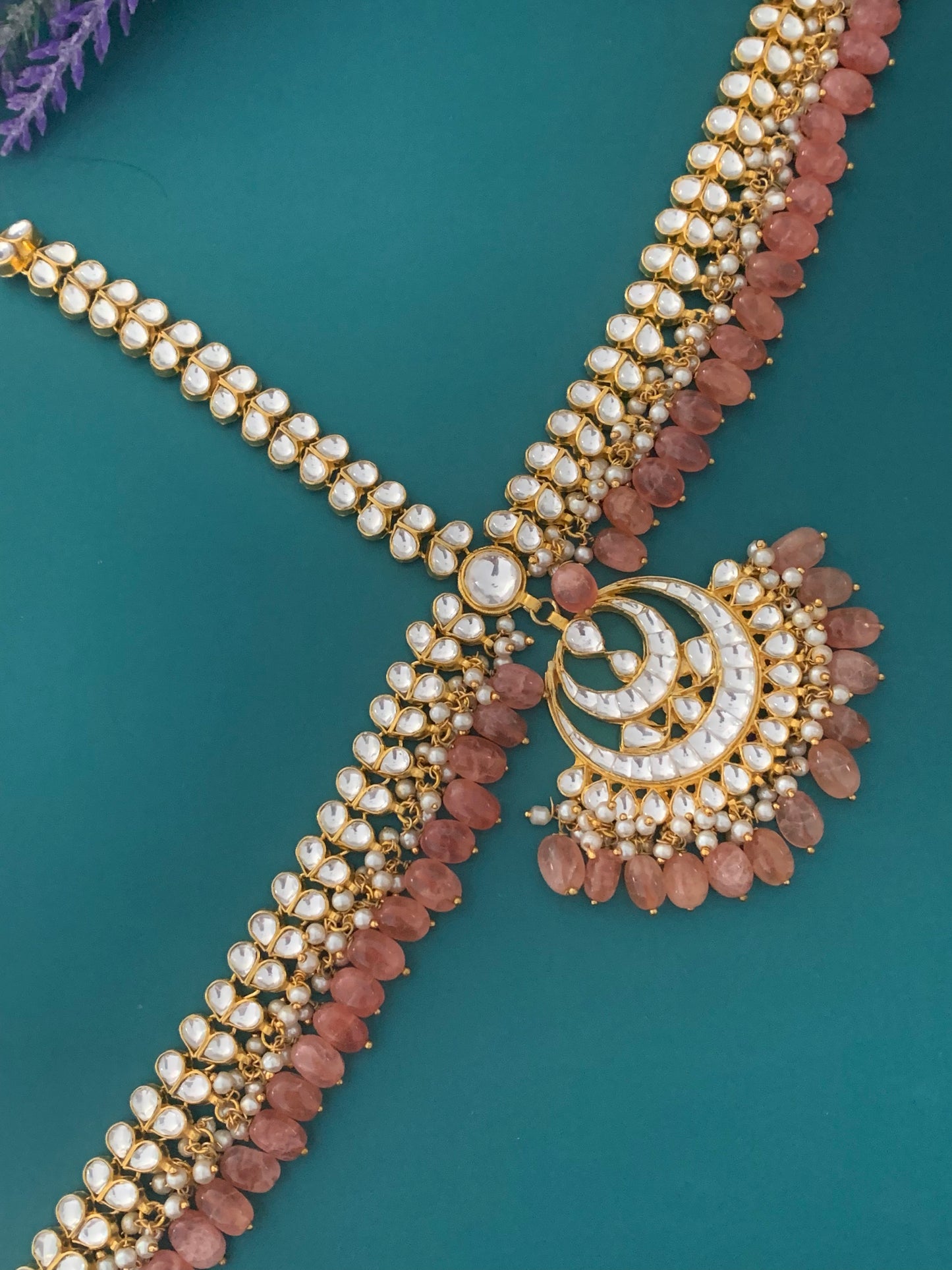 Pachi kundan Headpiece/mathapatti/sheespatti