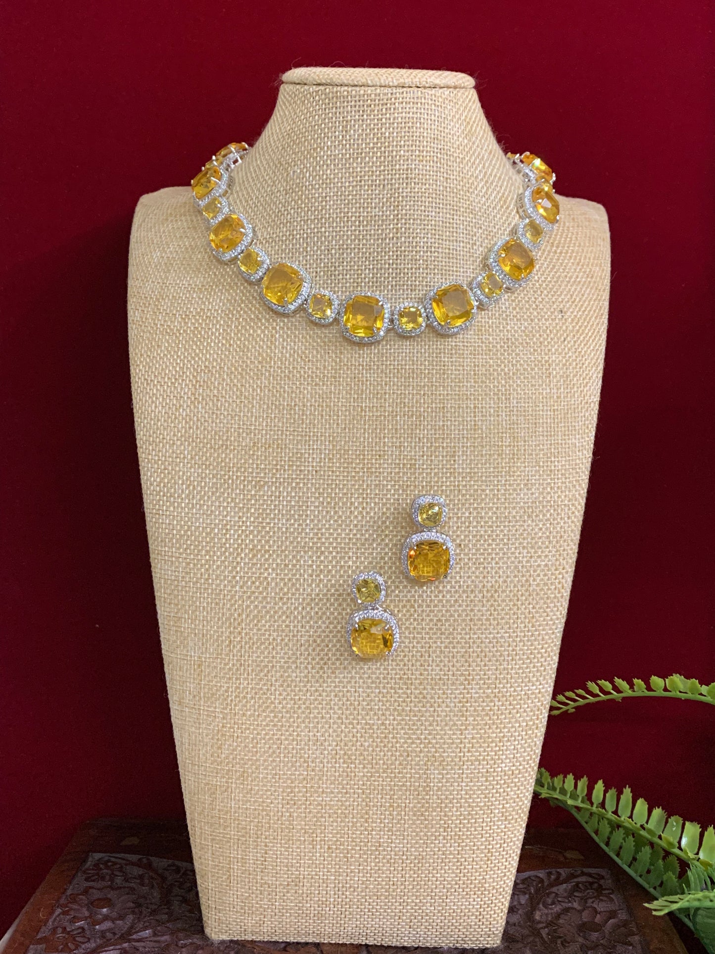 Penny American Diamond stone necklace / choker