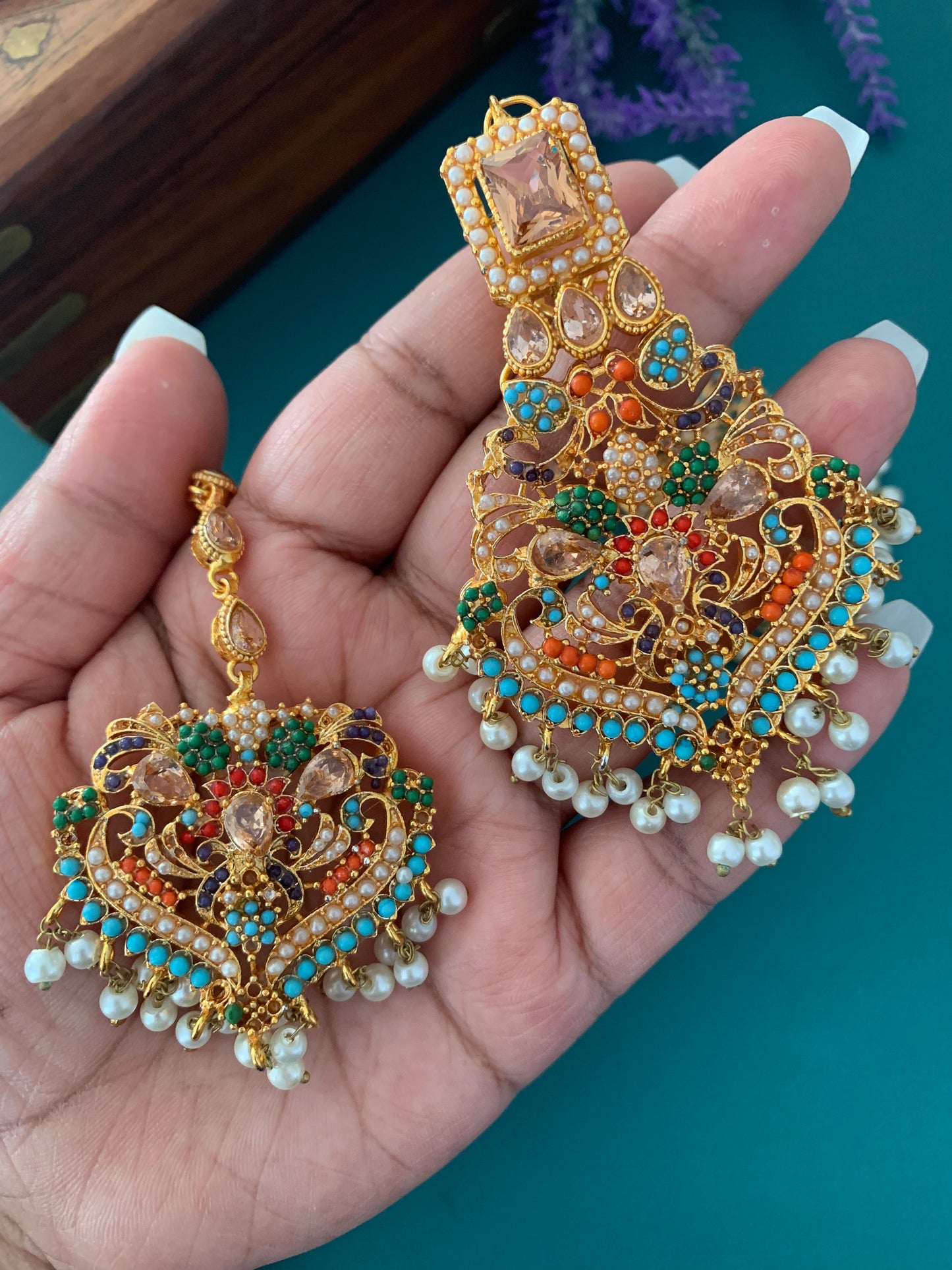 Ruth earring in multi