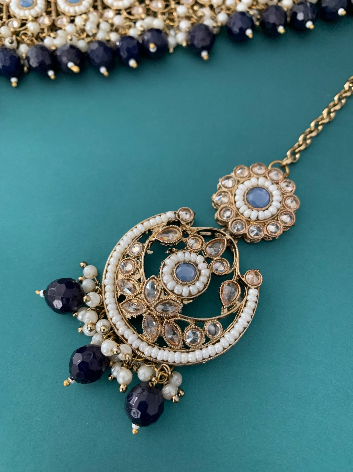 Hanna polki choker and chandbali