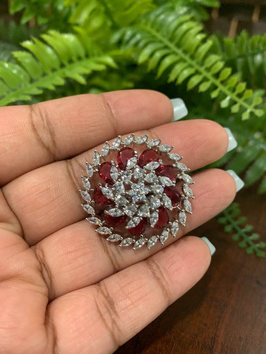 American diamond adjustable ring