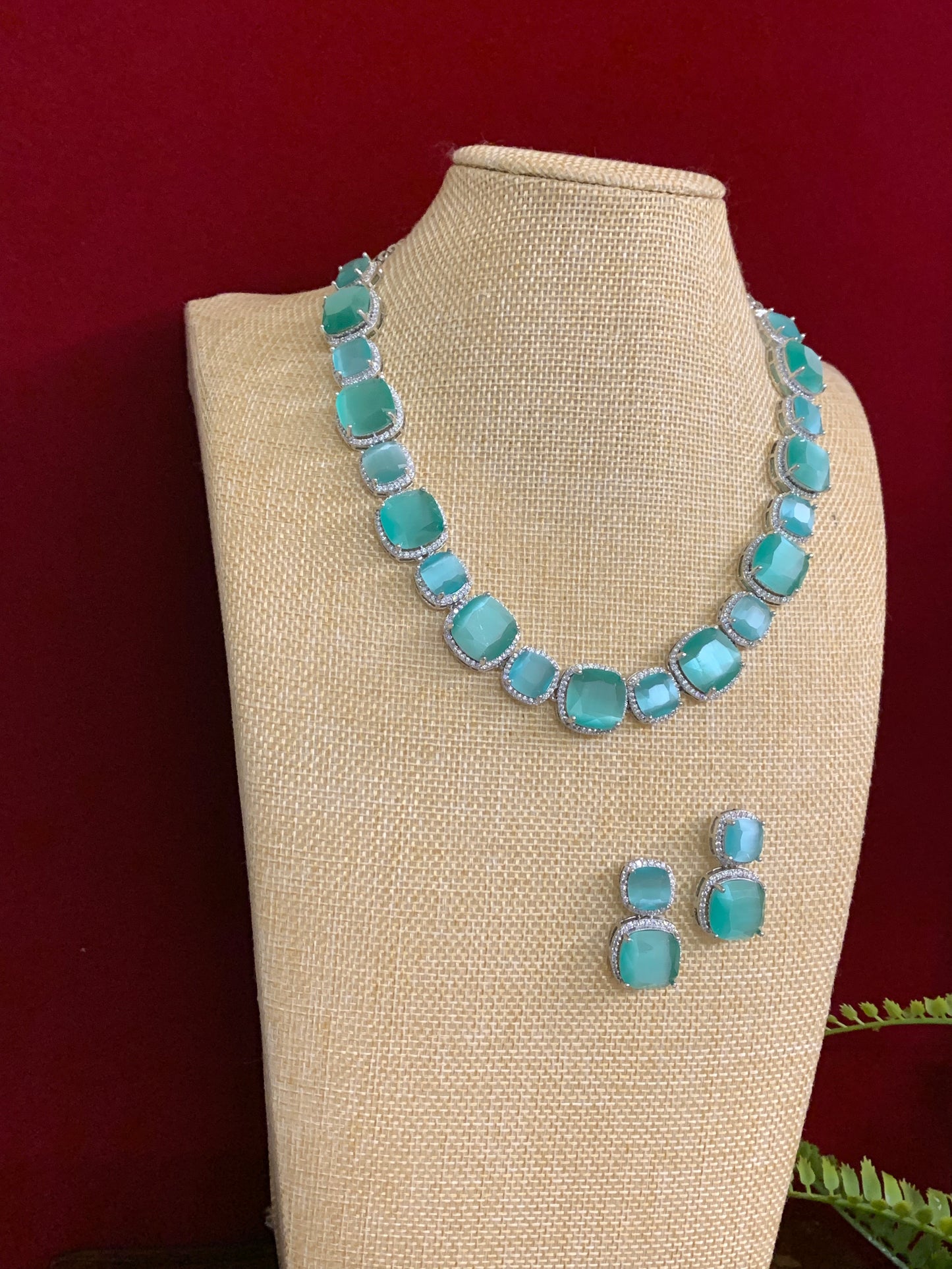 Penny American Diamond stone necklace / choker