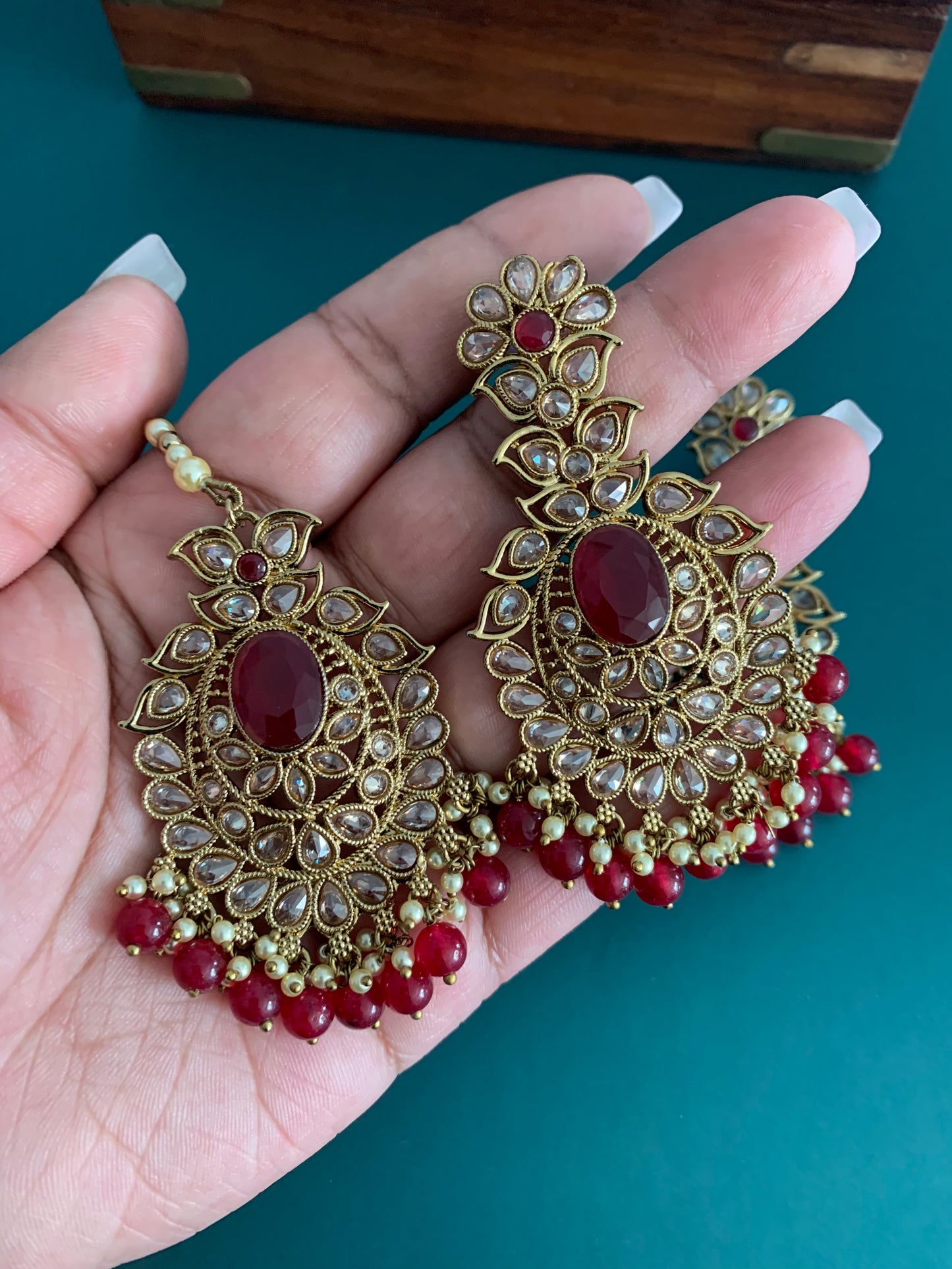 Polki tikka set Rihana
