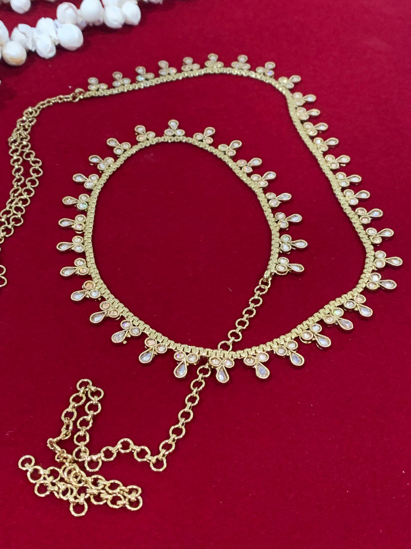 Polki waist chair / waist belt / kamar bandh / body chain / one size / belly chain