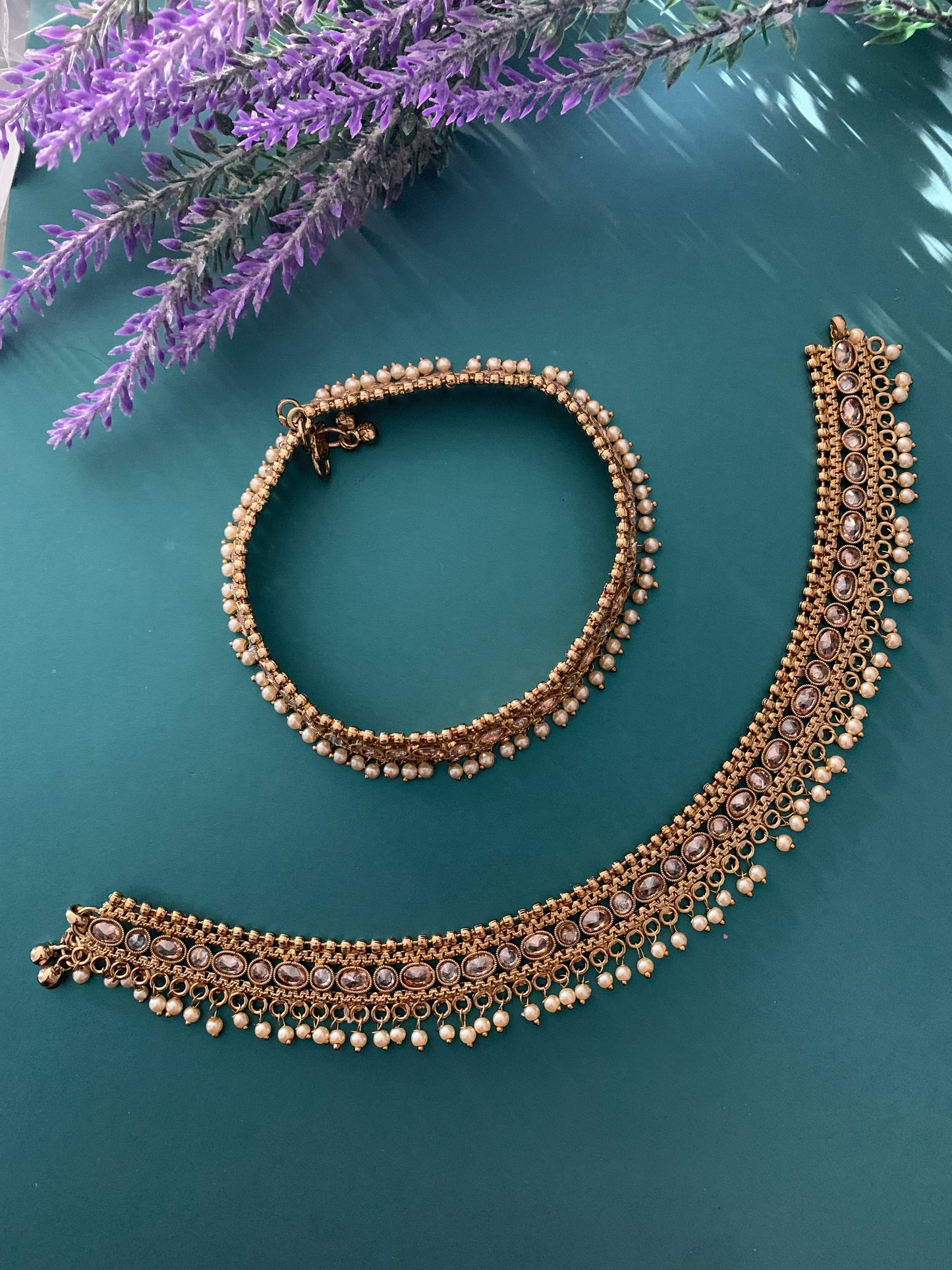 Bridal Antique payal /anklet in antique