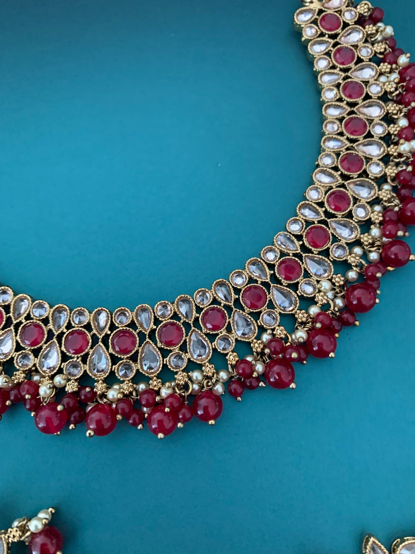 Reverse polki necklace Lori