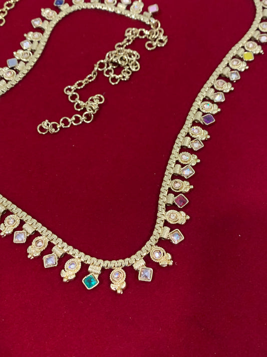 Polki waist chair / waist belt / kamar bandh / body chain / one size / belly chain