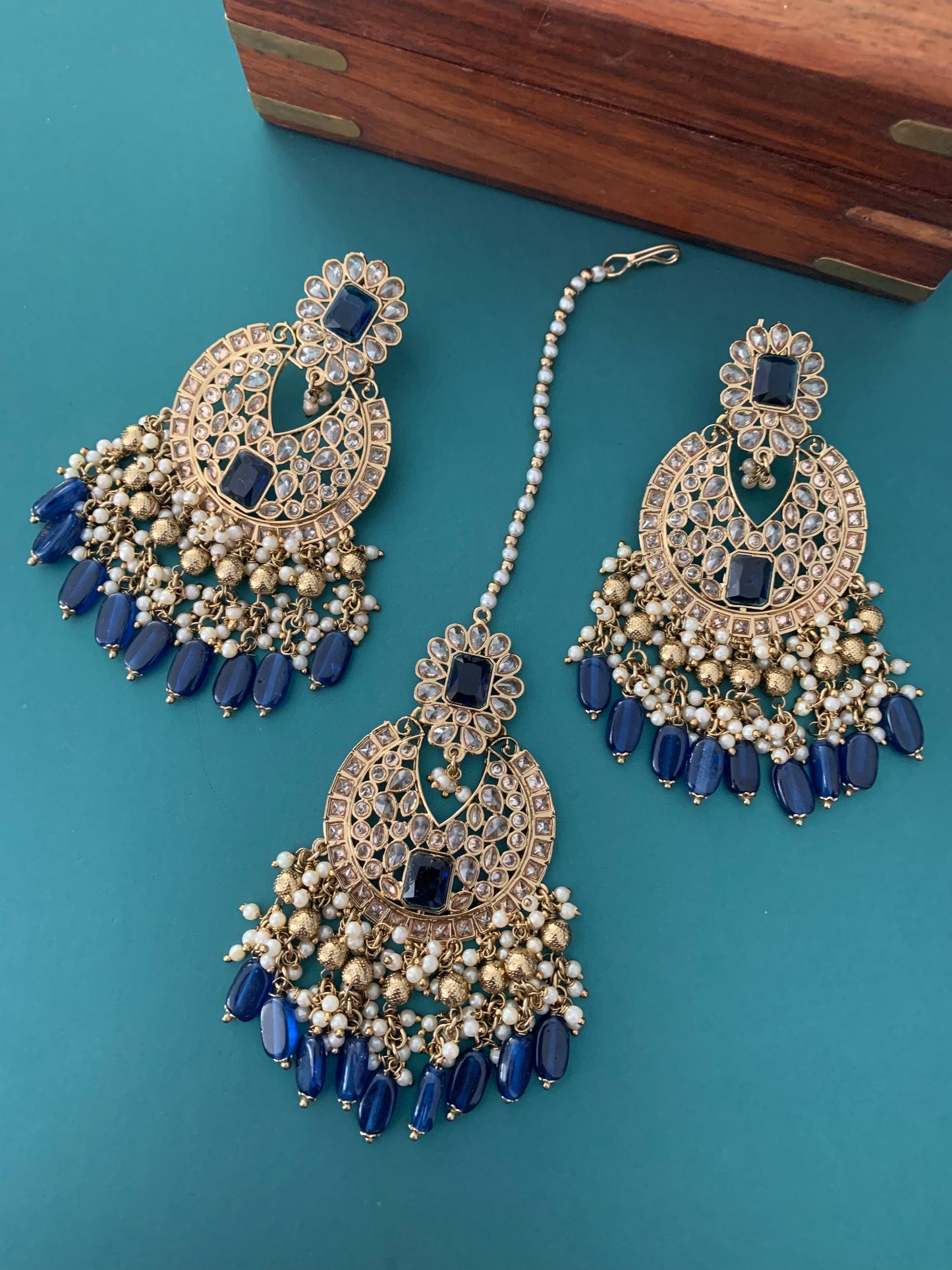 Heidi polki earring tikka