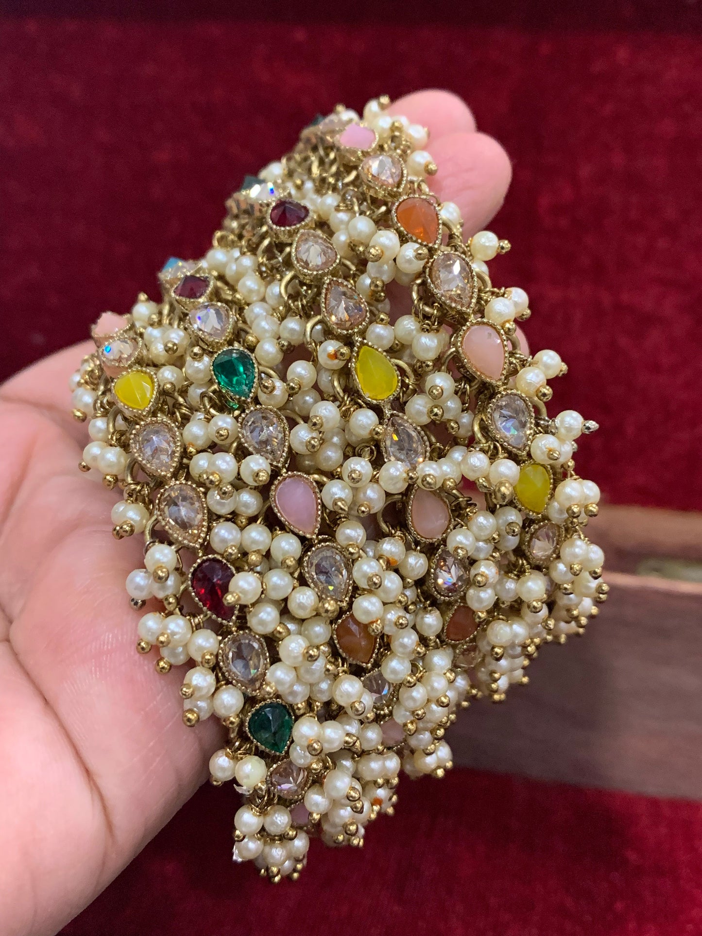 Polki multi color mannat bangle