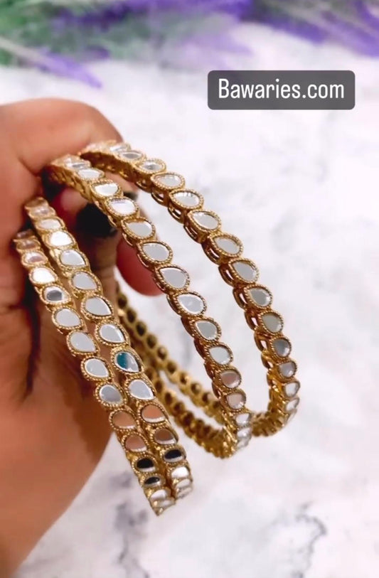 Mirror bangles in tear drop style 2