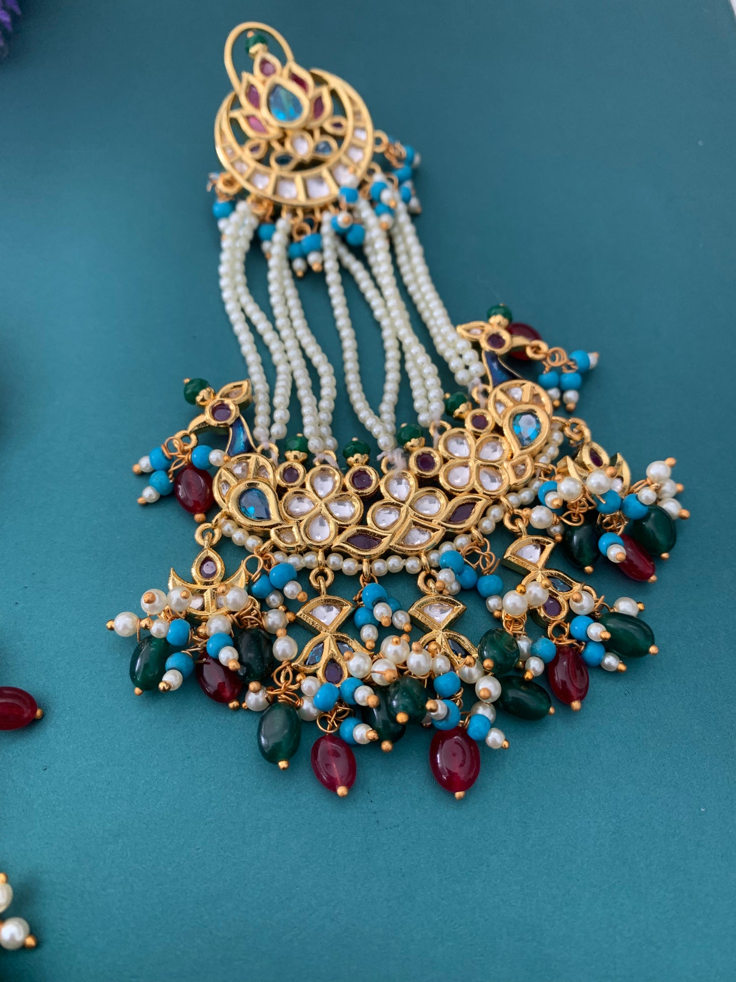 Anuska sharma kundan earring Sabyasach statement design