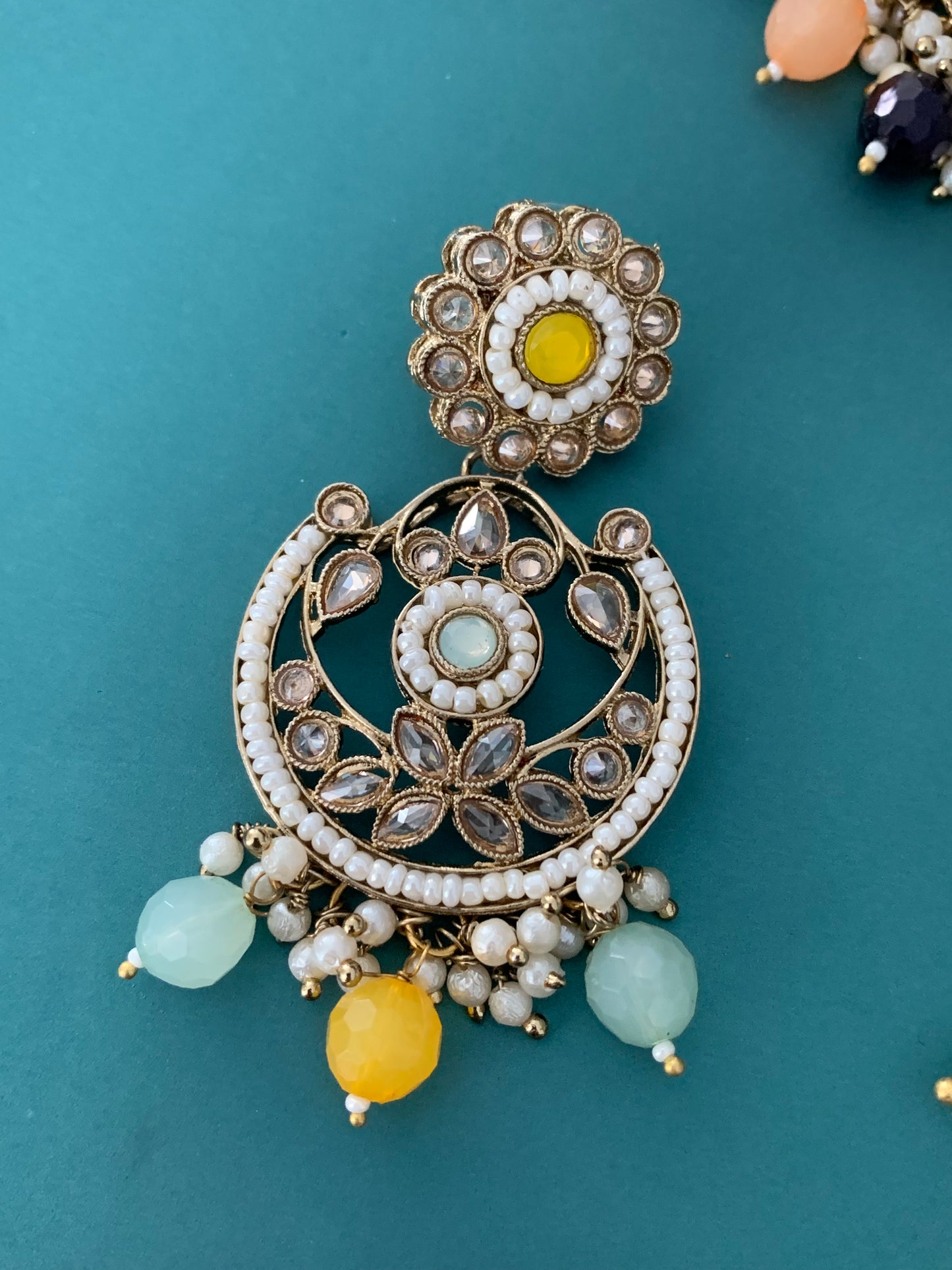 Hanna polki choker and chandbali