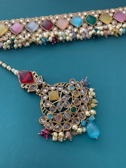 Nikki polki choker in multi