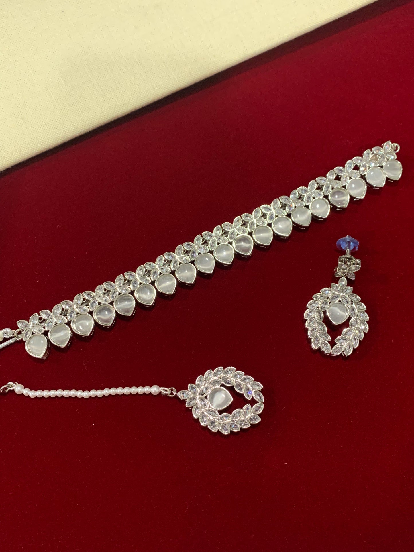 Reverse polki choker set Diana